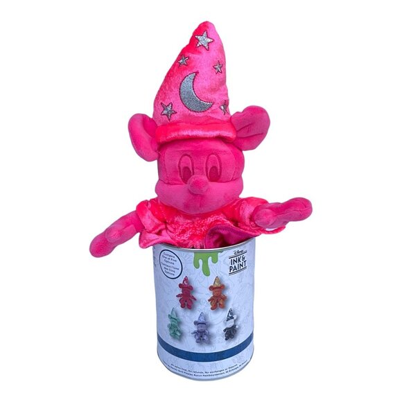 Disney Ink and Paint Series 2 Pink Sorcerer Mickey Mouse Plush - Picture 3 of 7